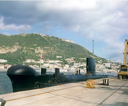 HMS Opportune in Harbour
